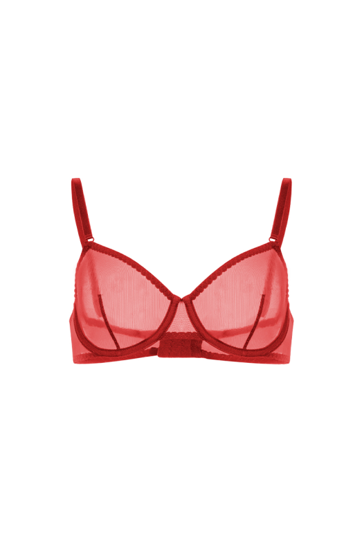 Basic red bra