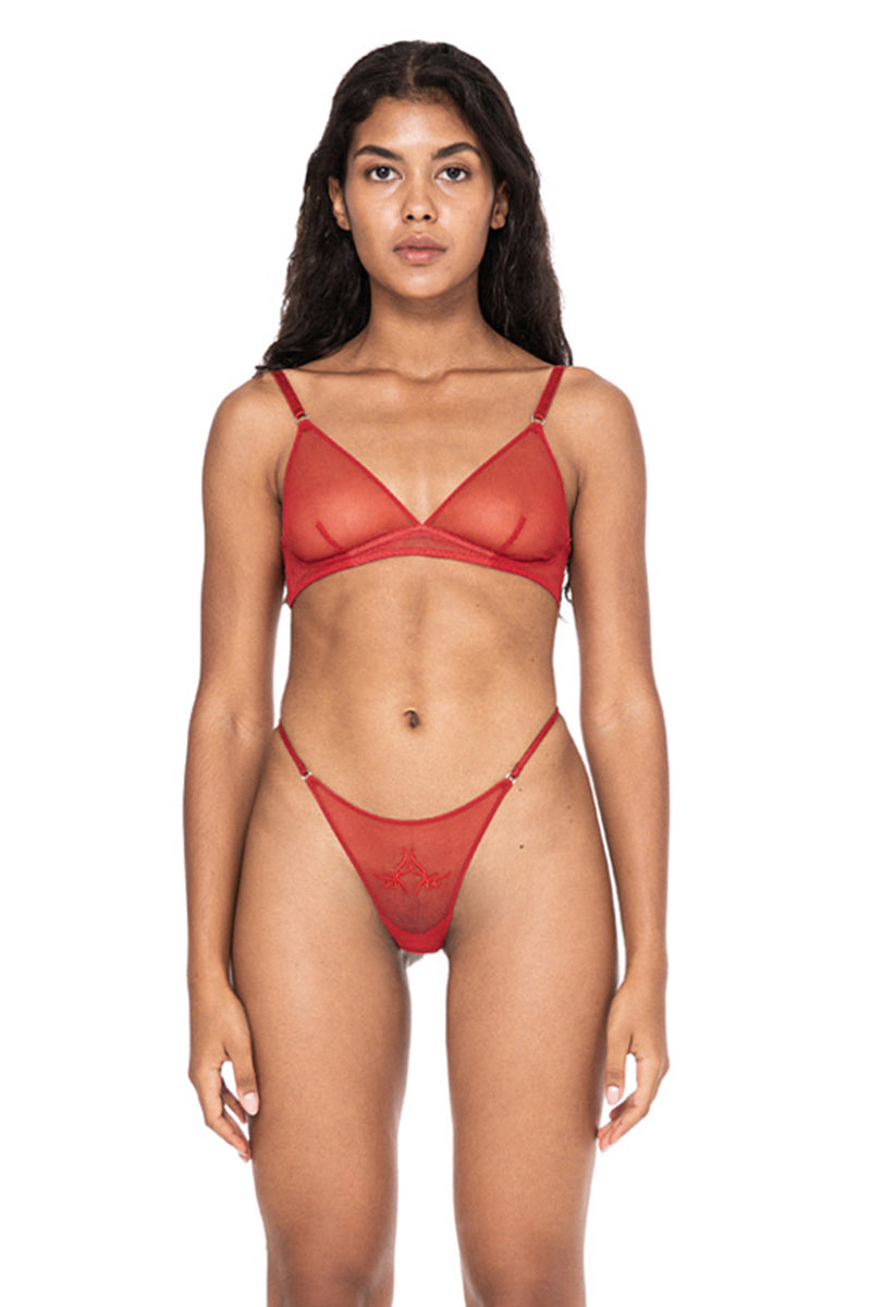 Tribal Red Thong