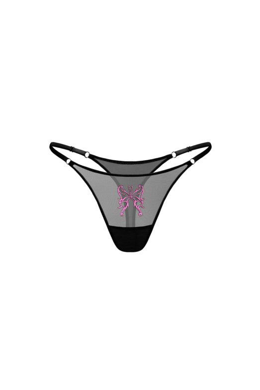 Butterfly Thong Black