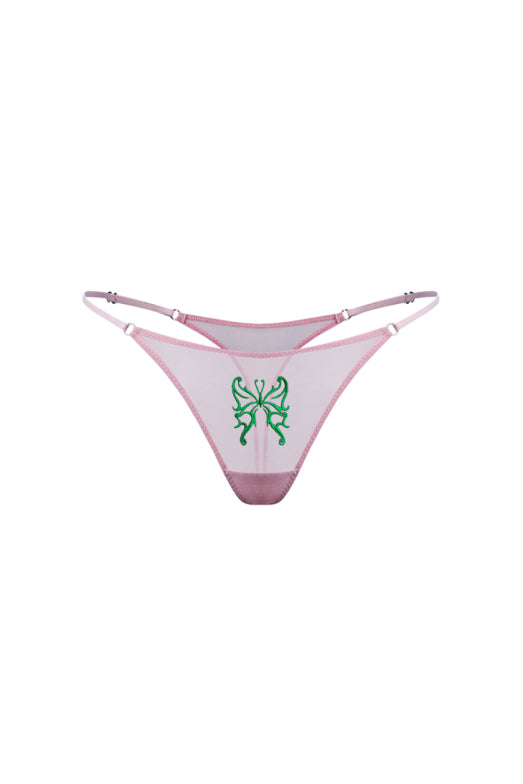 Butterfly Pink Thong