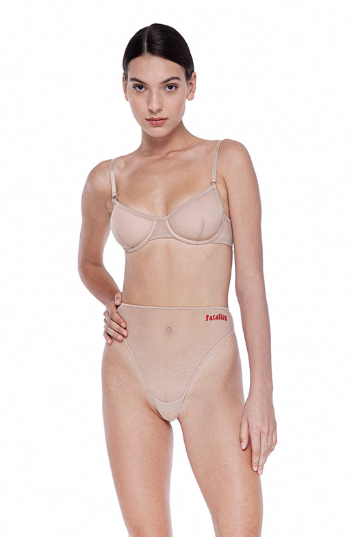 Fatality Beige High-Waisted Brief